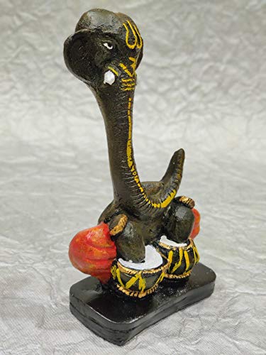 HandCarved God Ganesha Resin Idol - ArtyCraftz