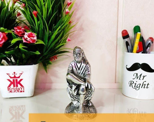 Handcrafted Aluminium Sai Baba for Home Decor - ArtyCraftz
