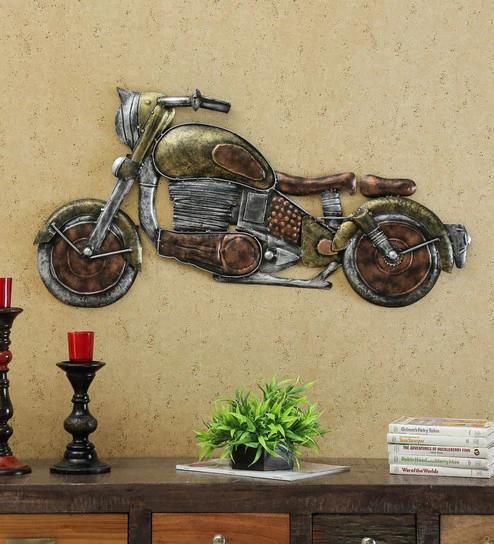 Handcrafted Metal Bike for Wall Decor - ArtyCraftz