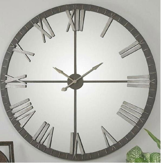 Handcrafted Metal Round Wall Clock for Home Decor and Gifting 18 Inches - ArtyCraftz