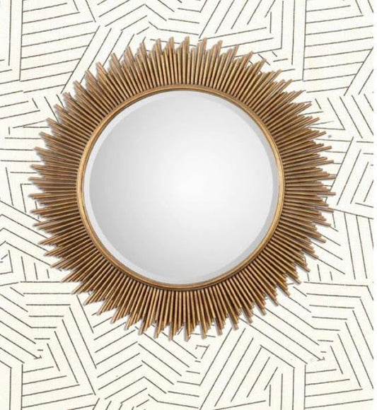 Handcrafted Metal Sun Burst Mirror for Wall Decor - ArtyCraftz
