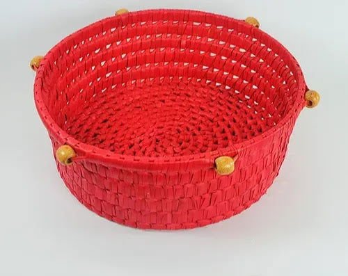 Handcrafted Palm Leaf Bead Bowl / Mani - Bowl - ArtyCraftz