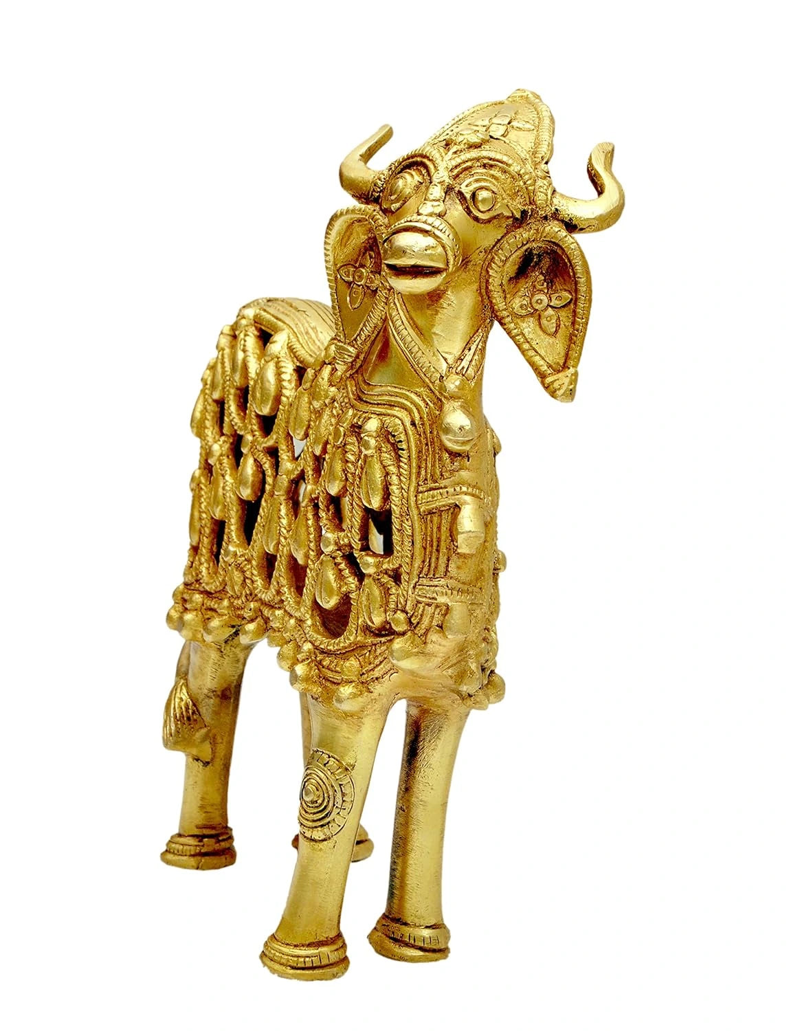 Handicrafted Brass Nandi, Dhokra Jali Work - ArtyCraftz.com