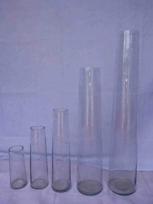 Handmade Cylinder Glass for Home Decor and Gifting Set of 5 - ArtyCraftz