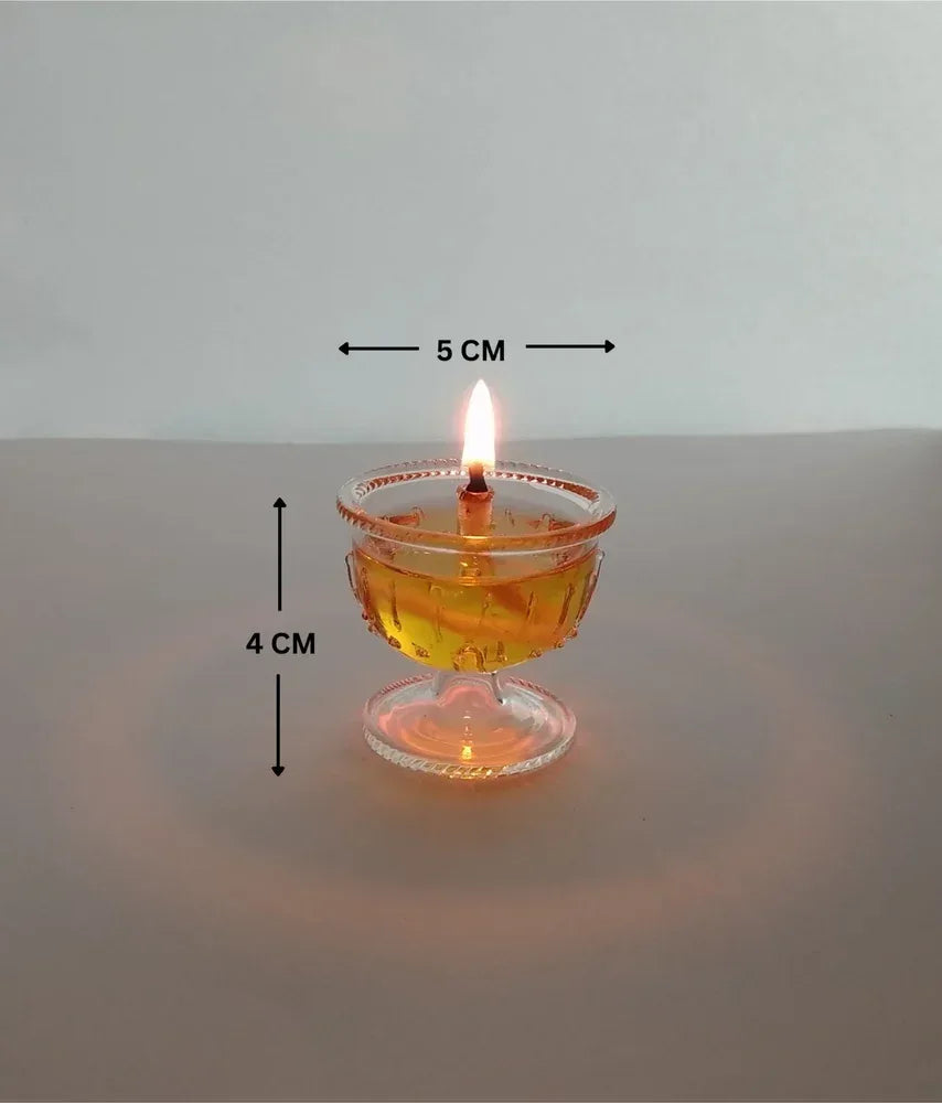 Borosilicate Glass Aarti Pooja Thali