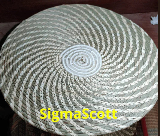 Handmade Sabai Grass Dining/Place Mat 13 Inches - ArtyCraftz
