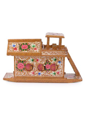 Handmade Vibrant Paper Mache Kashmiri House Boat - ArtyCraftz