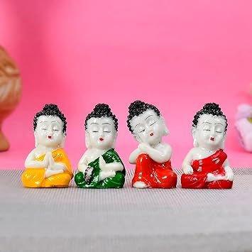 Handpainted Little Baby Monk Buddha - ArtyCraftz