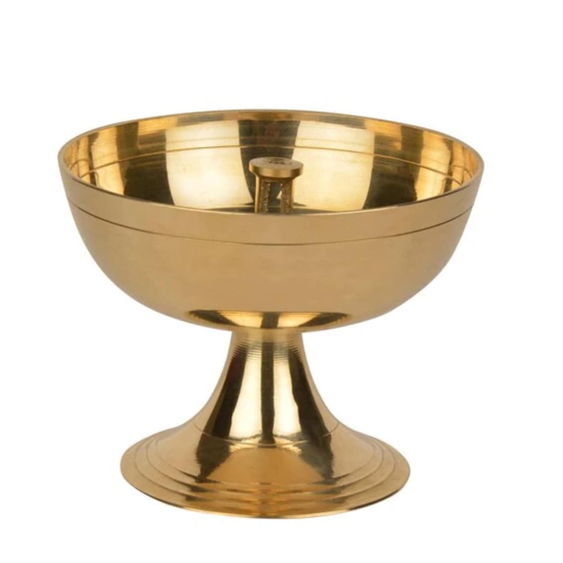 Brass Diya Lamp with Pedestal Stand-ArtyCraftz.com