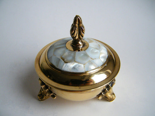 Luxury Brass Kumkum & Jewellery Box-ArtyCraftz.com
