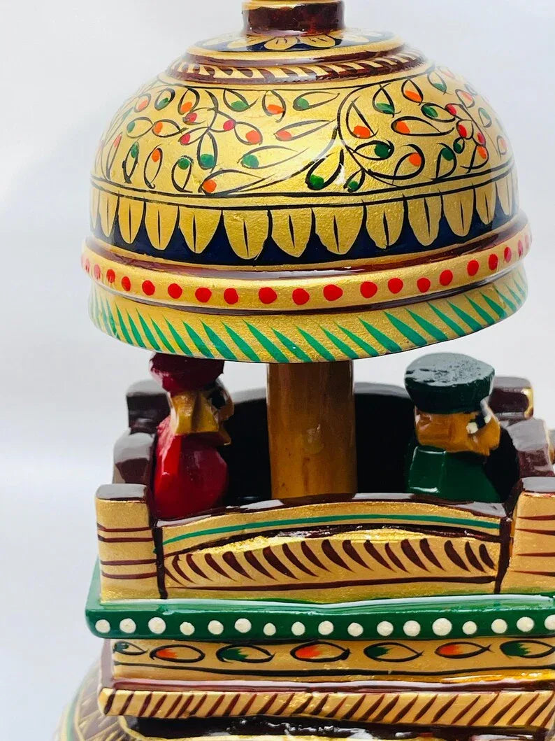 Handcrafted Royal Elephant Ambari Showpiece – Traditional Indian Decor