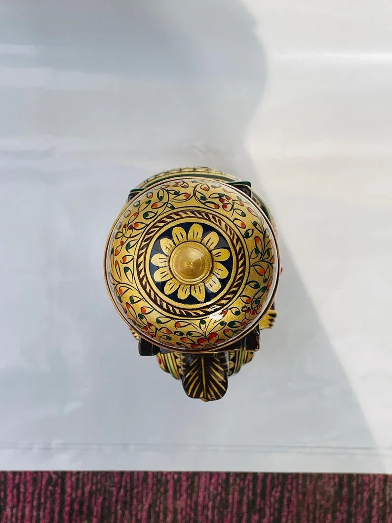 Handcrafted Royal Elephant Ambari Showpiece – Traditional Indian Decor