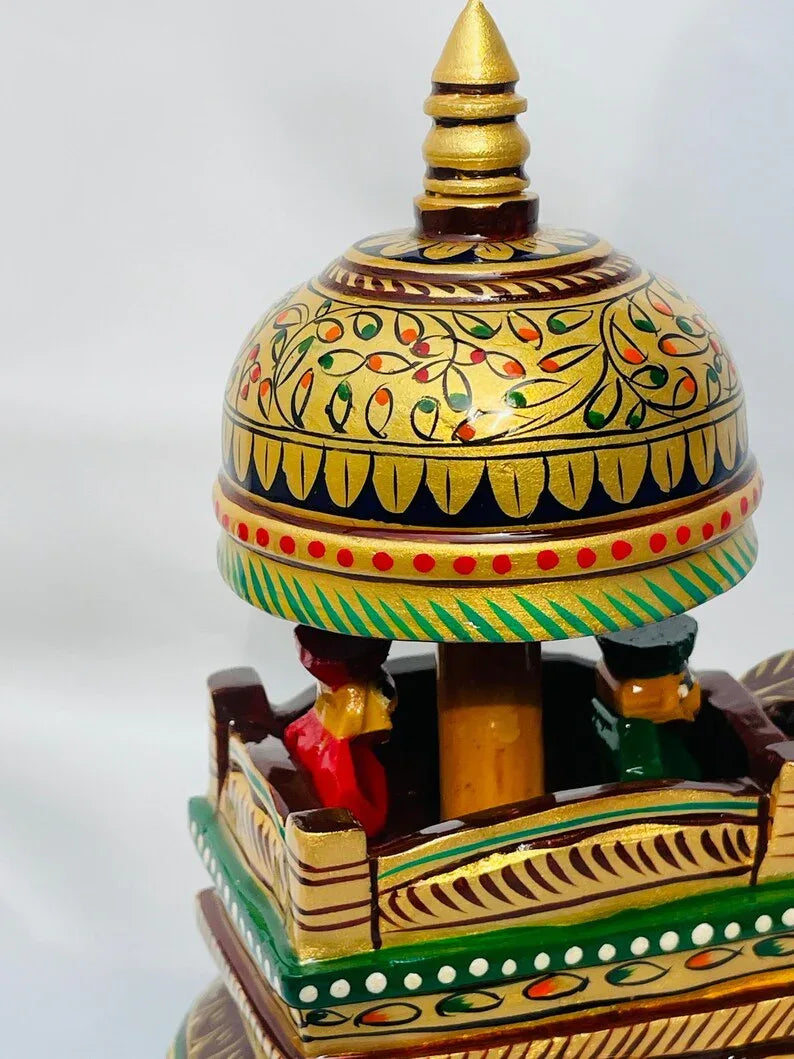 Handcrafted Royal Elephant Ambari Showpiece – Traditional Indian Decor