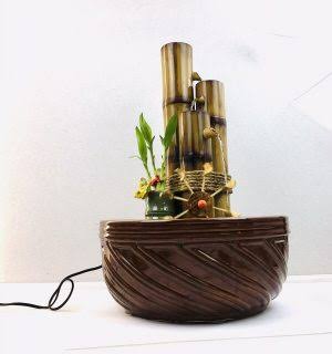 3-Tiered Bamboo Fountain Turbine