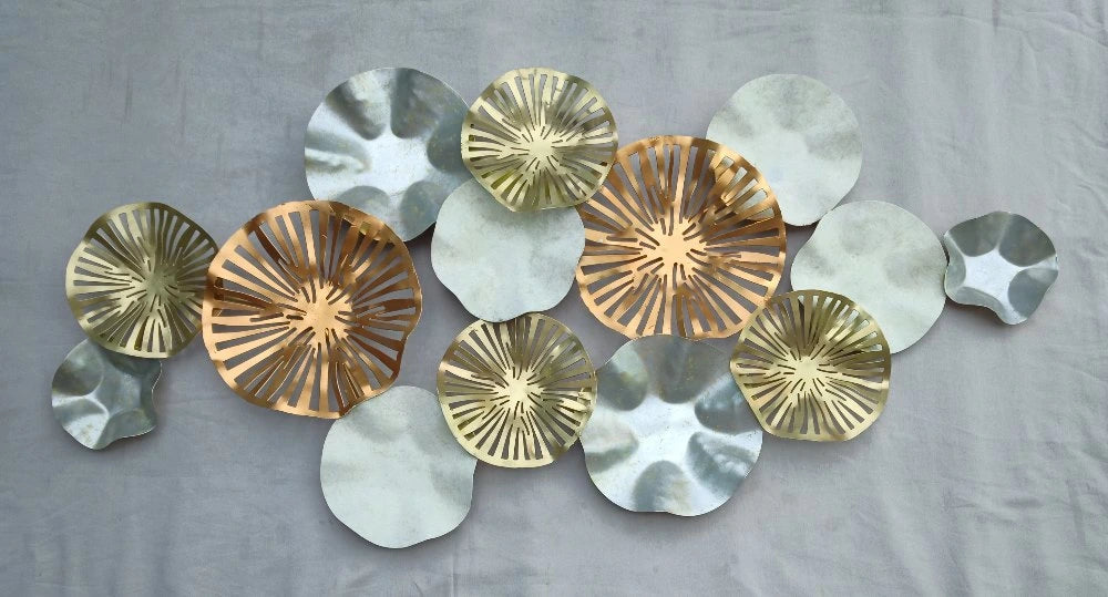 Handcrafted Metal Circular for Wall Decor