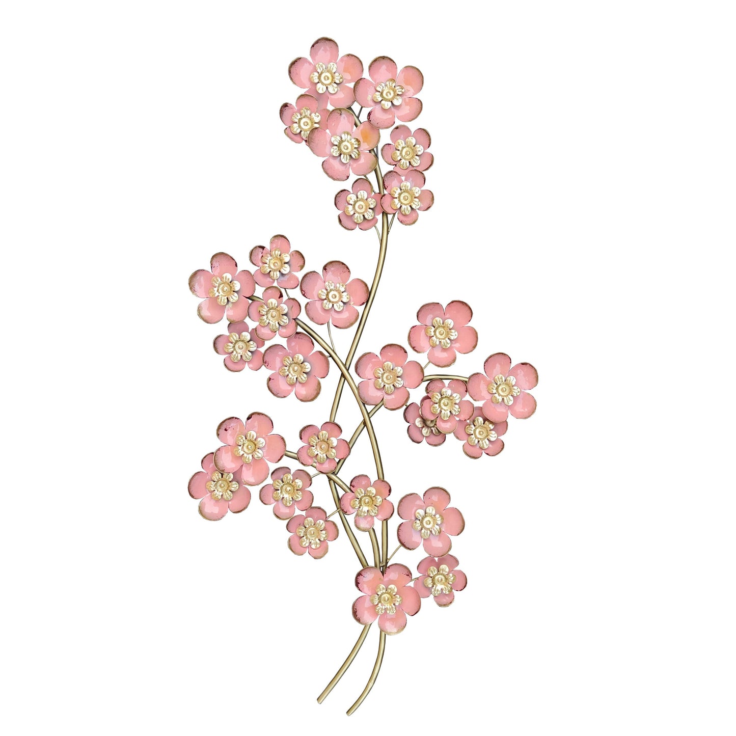 Iron Bouquet of Pink Pansies Wall Art - ArtyCraftz