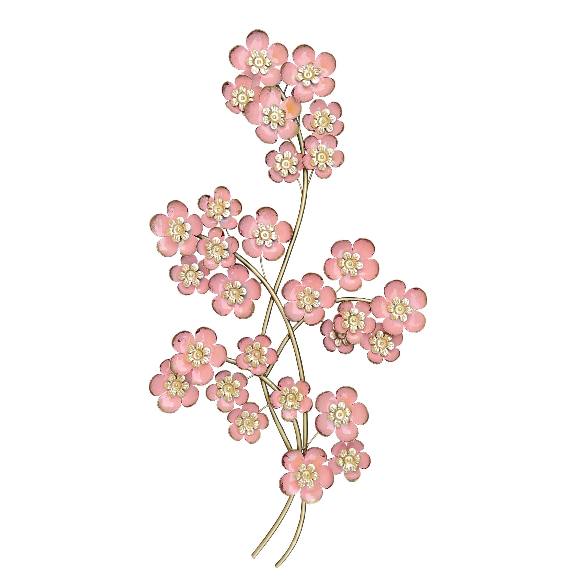 Iron Bouquet of Pink Pansies Wall Art - ArtyCraftz