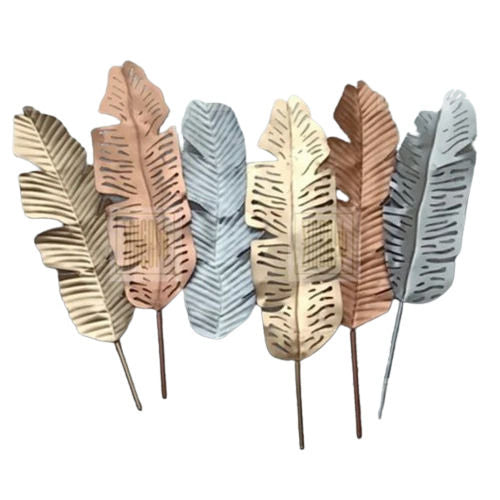 Handcrafted Multicolor Metal Leaf Wall Decor