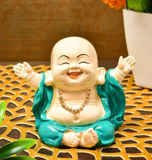 Laughing Buddha Monk Idol - ArtyCraftz