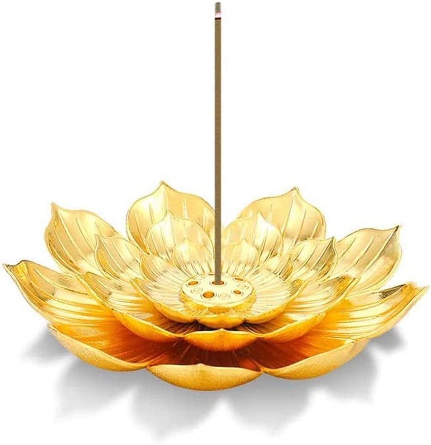 Lotus Flower Design Agarbatti Stand Incense Holder Ash Catcher 1 Piece - ArtyCraftz