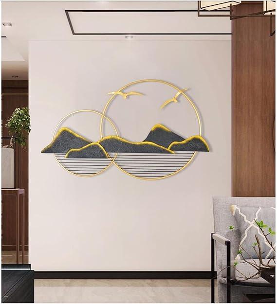 Luxurious Metal Mountain Wall Art for Home Decor - ArtyCraftz