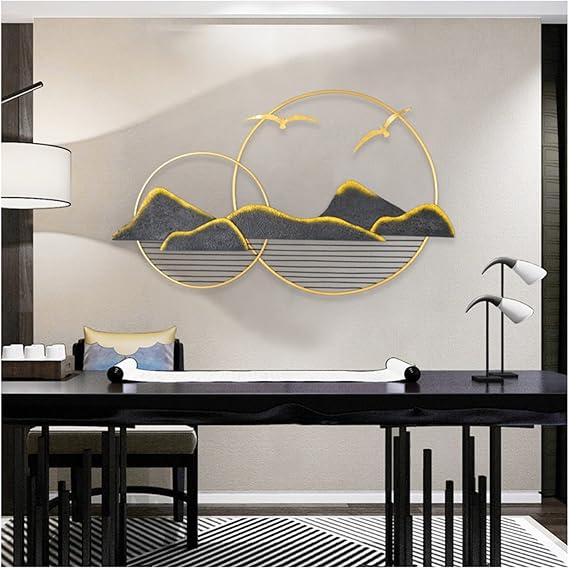Luxurious Metal Mountain Wall Art for Home Decor - ArtyCraftz