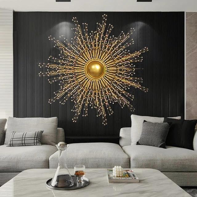 Luxury Metal Sun Wall Decor - ArtyCraftz