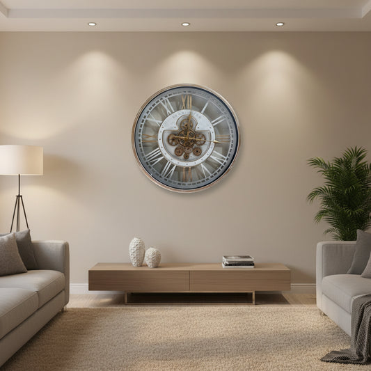 luxury Kensington Roman numeral wall clock-ArtyCraftz.com
