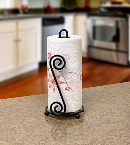 Metal Black Tissue Roll Paper Holder - ArtyCraftz