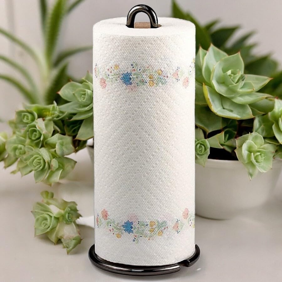 Metal Black Tissue Roll Paper Holder - ArtyCraftz