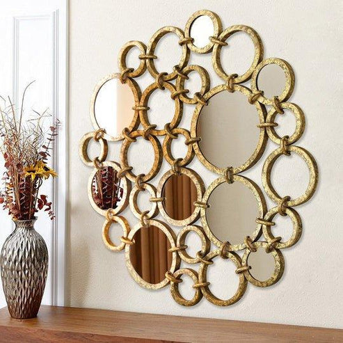 Metal Chain of Circles Wall Mirror – ArtyCraftz
