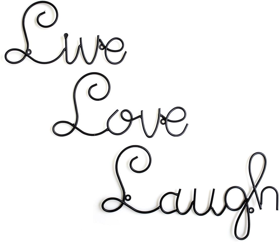 Metal Live Love Laugh Wall Art - ArtyCraftz