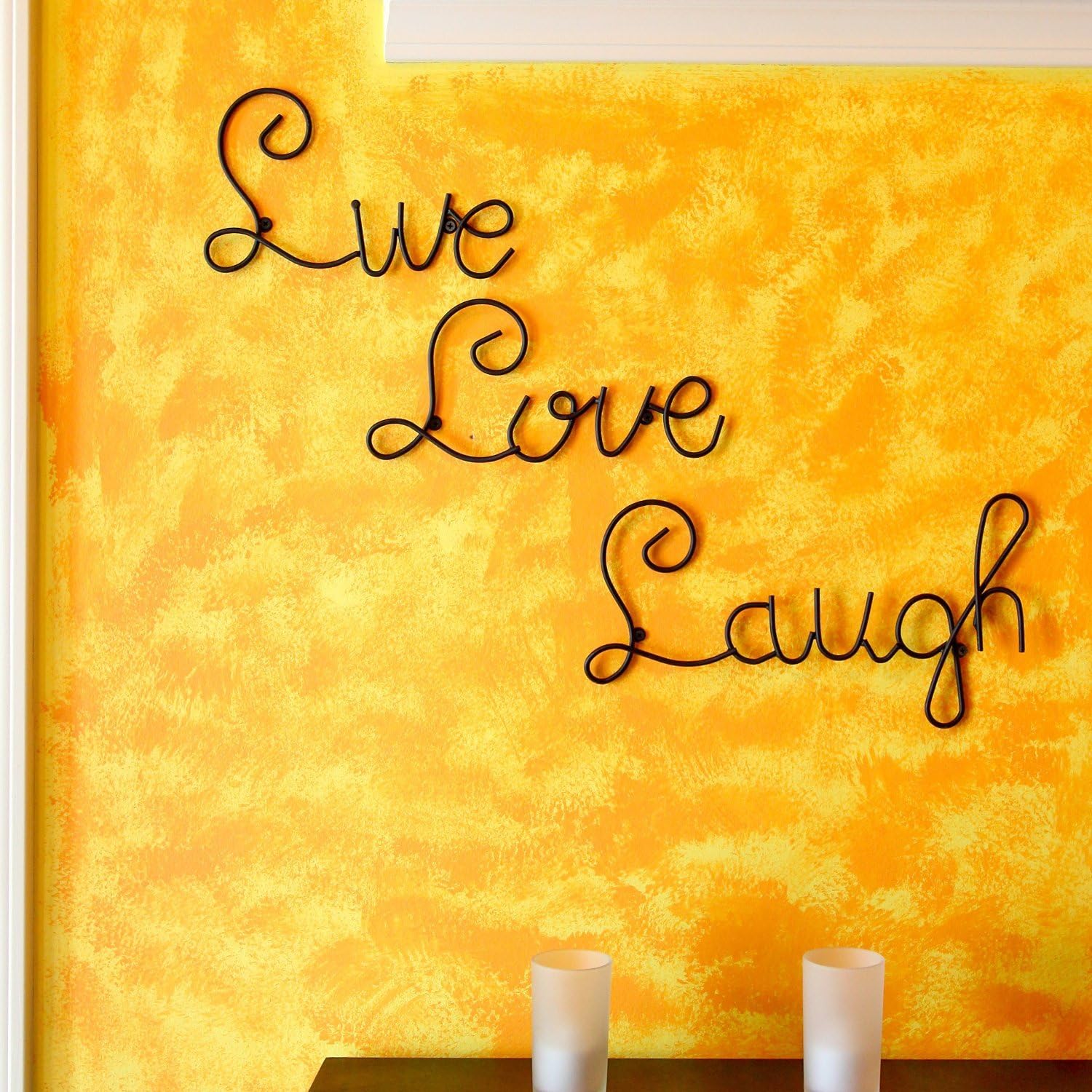 Metal Live Love Laugh Wall Art - ArtyCraftz