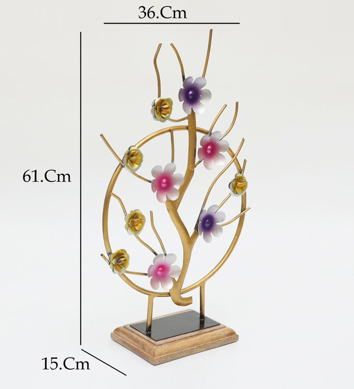 Flower Showpiece Metal Table Decor