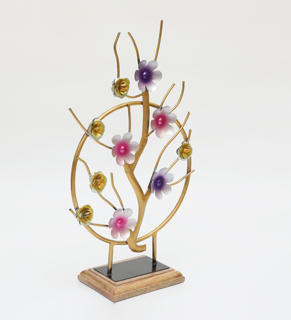Flower Showpiece Metal Table Decor