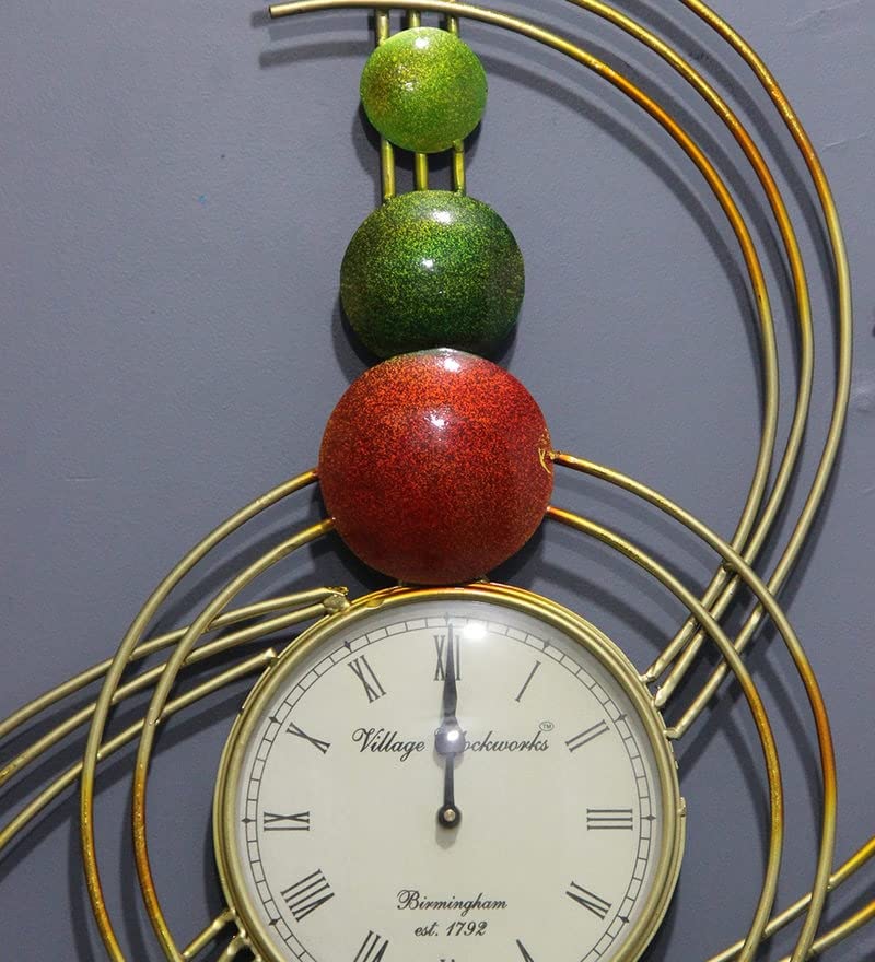 Metal Quirky Sun Wall Clock - ArtyCraftz