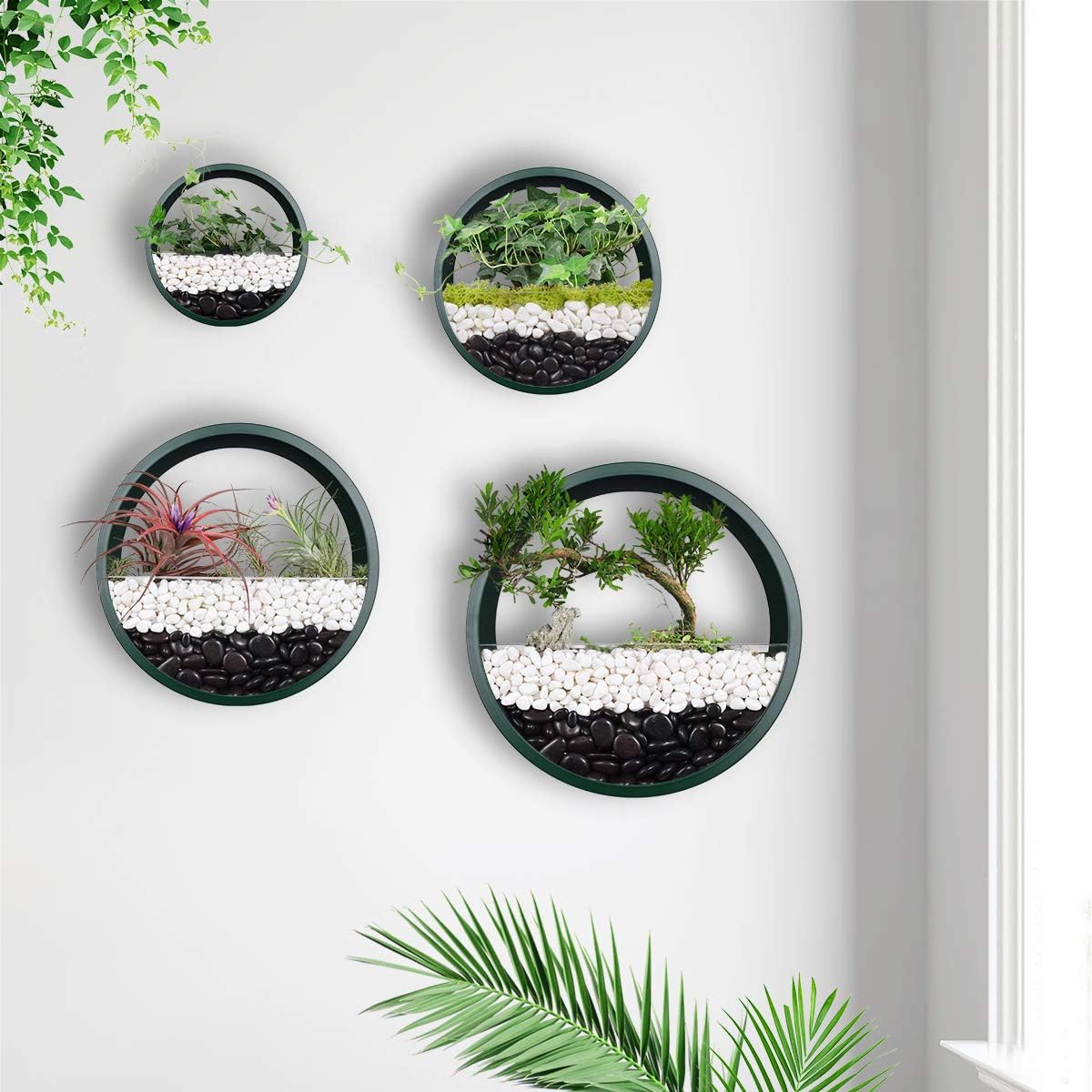 Metal Round Wall Planter - ArtyCraftz