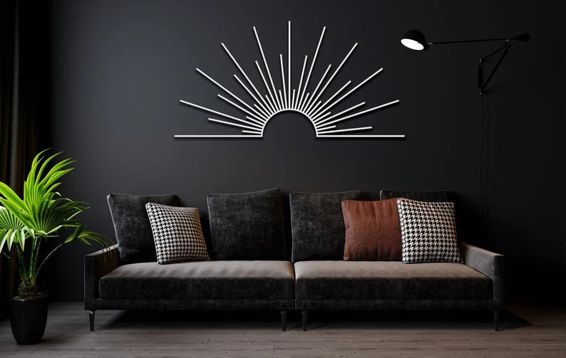 Metal Sun Rise Wall Art - ArtyCraftz