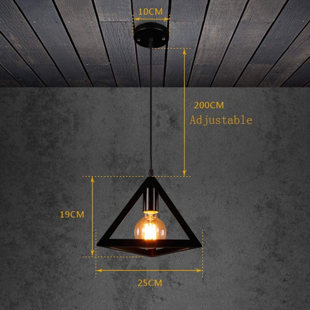 Metal Triangle Shape Pendant Light - ArtyCraftz