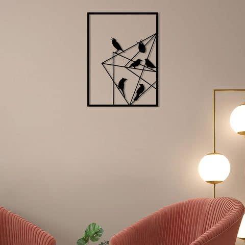 Mild Steel Talking Birds Metal Wall Hanging Art Home Decor - ArtyCraftz