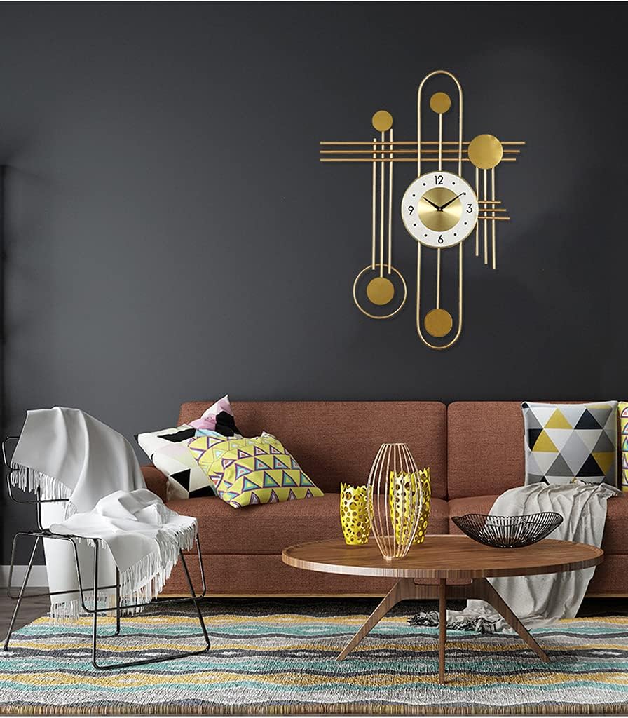 Modern Minimalist Golden Wall Clock - ArtyCraftz