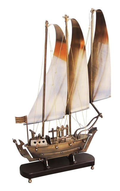 Luxury Brass Sailing Ship Showpiece-ArtyCraftz.com