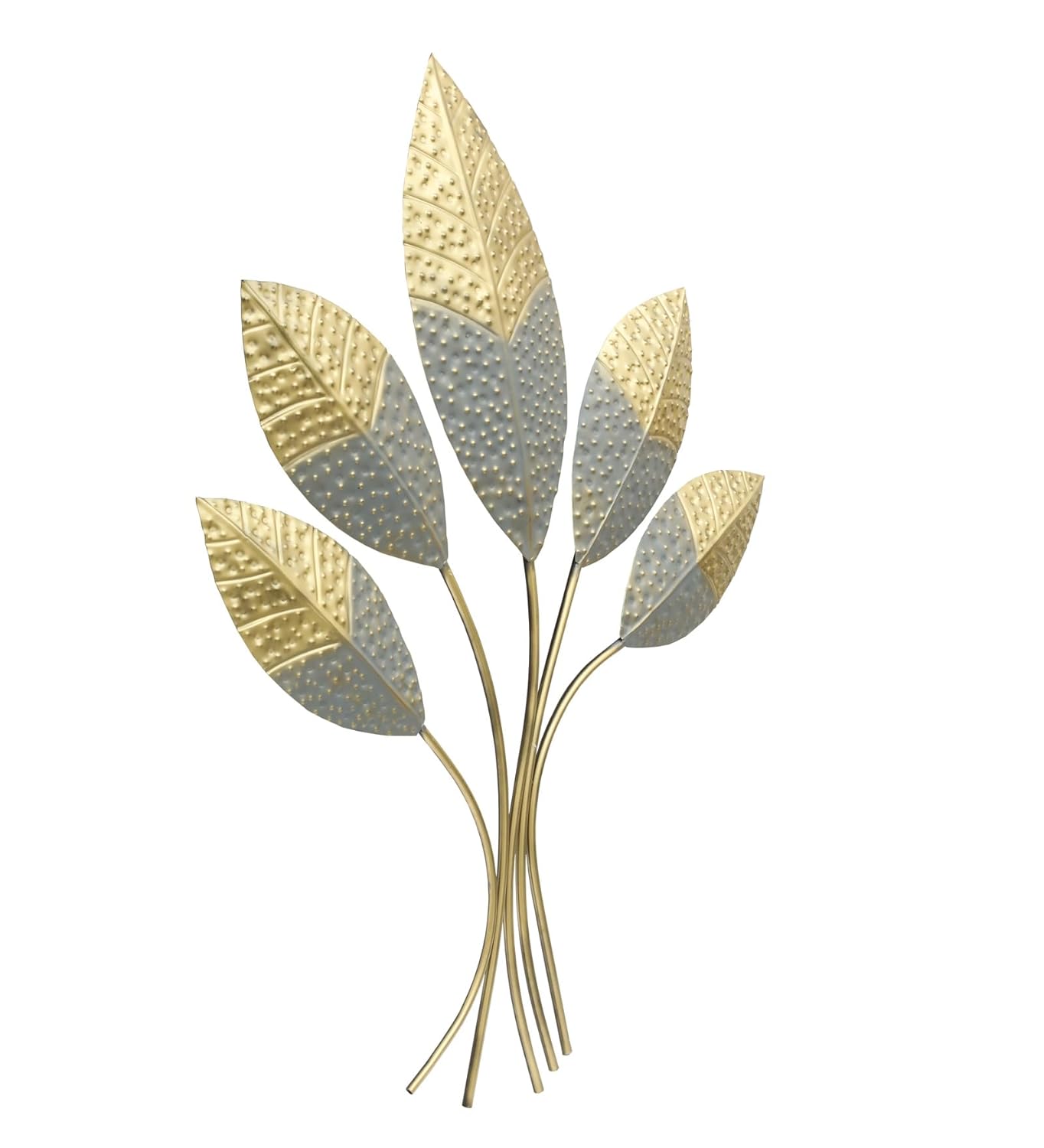 Multicolour Iron Ehaan Leaf Wall Decor Hanging Sculpture Home Living Room - ArtyCraftz