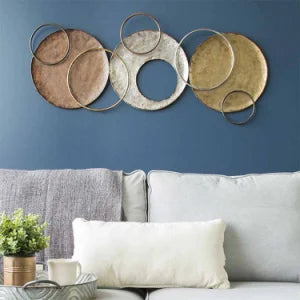 Multiple Circle Antique Look Wall Art