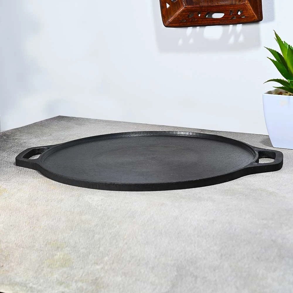 Pre - Seasoned Cast Iron Double Handle Dosa Tawa - ArtyCraftz