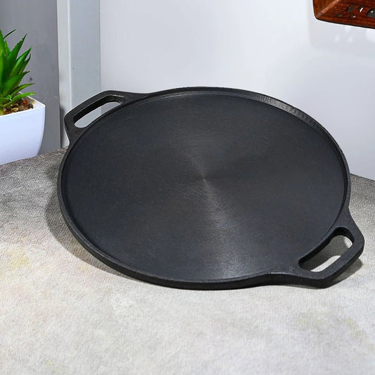 Pre - Seasoned Cast Iron Double Handle Dosa Tawa - ArtyCraftz
