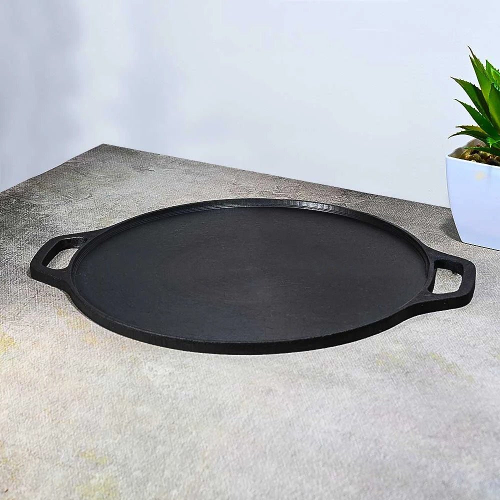 Pre - Seasoned Cast Iron Double Handle Dosa Tawa - ArtyCraftz