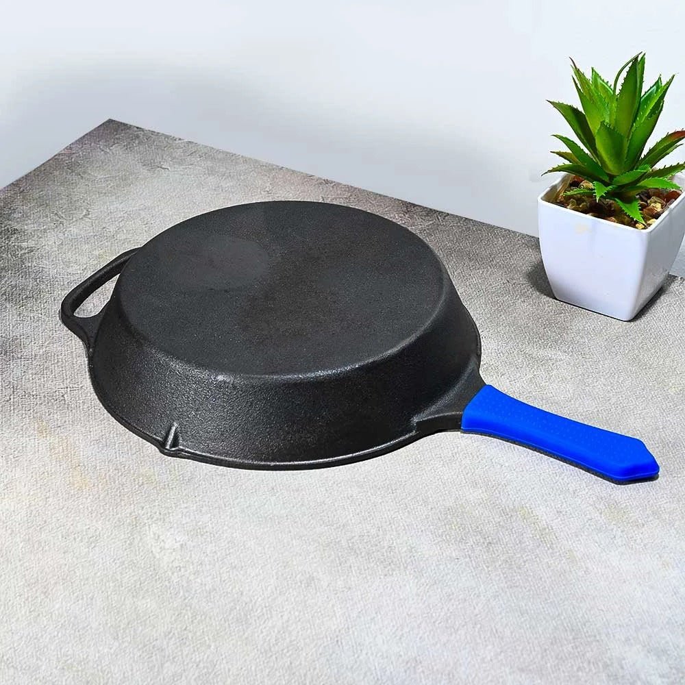 Pre - Seasoned Cast Iron Long Handle Fry Pan - ArtyCraftz