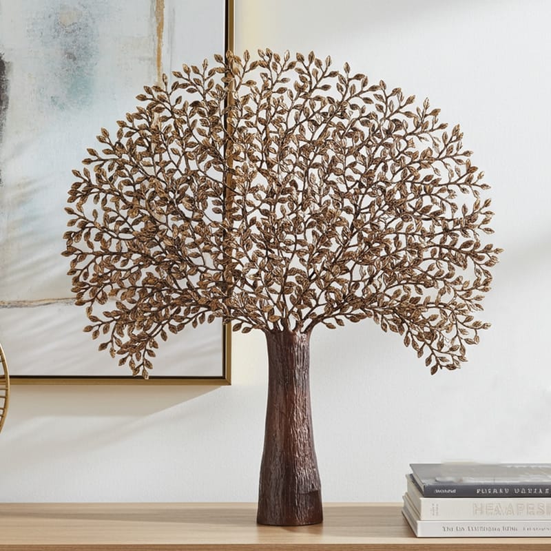 Brass Wall Hanging Showpiece Tree Statue