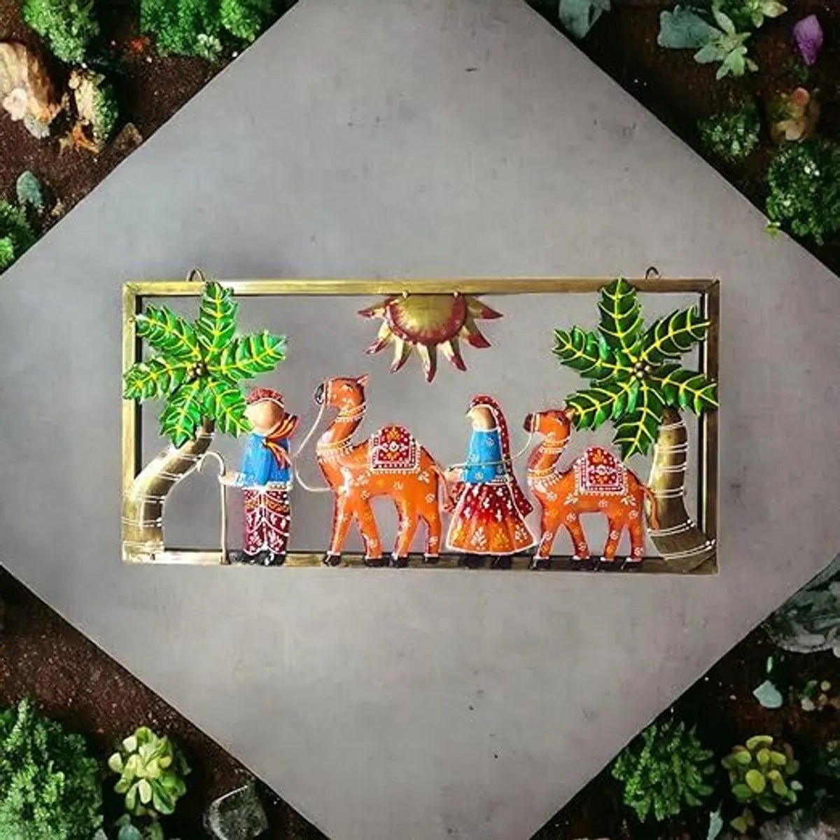 Rajasthani Traditional Camel Herders Wall Art - ArtyCraftz